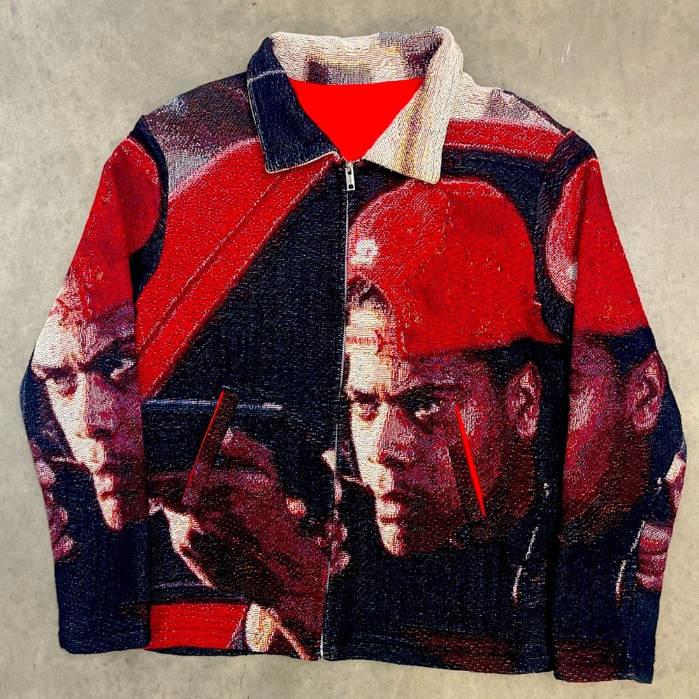 Vintage Custom One Of One Boyz N The Hood Satin Lined Zip Up Blanket Jacket